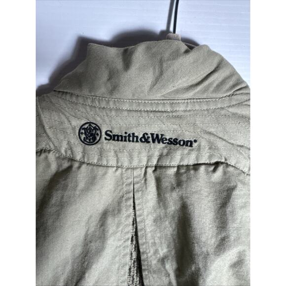VTG Smith And Wesson Tactical Vest Men's Large Tan Fishing Hunting Safari Photo - Picture 10 of 10
